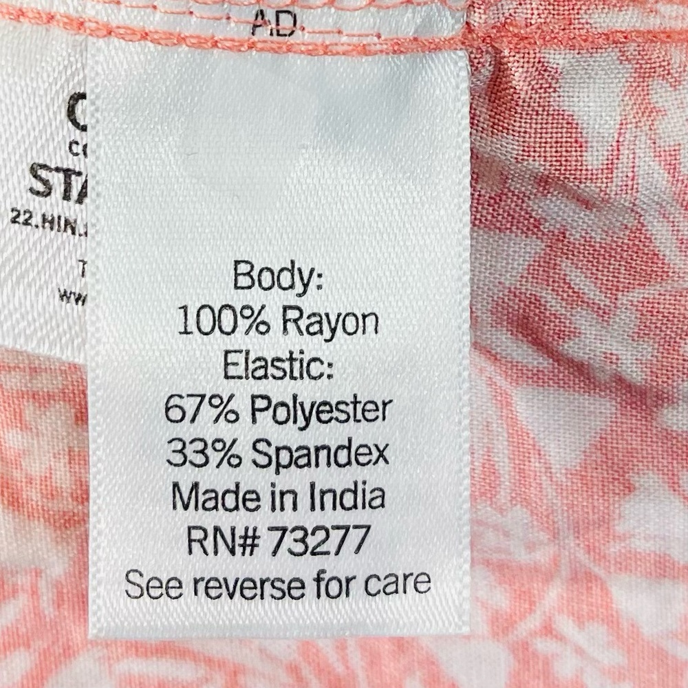 Croft & Barrow Women Smocked Floral Midi Dress 0X Cottagecore Feminine Pockets - Picture 4 of 10